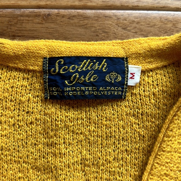 Vtg 70s Scottish Isle alpaca cardigan - Picture 2 of 5